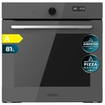 Cecotec Four Encastrable Multifonction 60 cm Bolero Hexa AF316000 Glass Grey A. 3400W, 81L, 11 Fonctions avec Airfryer Master, Pizza Master, Steam Asisst, Steam EasyClean, Cuisson 3D, Décongélation