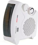 STAYWARM Heating Upright Flatbed Fan Heater with 2 Heat Settings Cool Blow 2000W