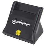 Manhattan USB-A Smart/SIM Card Reader, 480 Mbps (USB 2.0), Desktop S (US IMPORT)