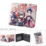 Mini Office Depot Demon Slayer: Kimetsu no Yaiba Short Wallet, Cute Cartoon PU Leather Short Folding Wallet Coin Purse Gift for Men Women and Anime Fan(Style 21)