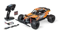 Carson 500404278 1:10 FE Cage Devil 3.0 2.4G 100% RTR - Voiture radiocommandée, Truggy Tout-Terrain, Batteries et radiocommande incluses, Truggy, Orange