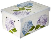 Lavatelli Collection Ortensie Hortensias Boite de Rangement avec Couvercle, Boite en carton, Rangement Vetement, Rangement Chambre, Bureau, Panier de Rangement, Organisateur Tiroir, Boite Cadeau,SMALL