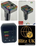 Bluetooth car wireless FM transmitter adapter 2 USB charger handsfree mp3 player