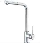 Kitchen Sink tap Made of Brass with a Pull-Out spout from Franke Sirius L Side Pull-Out - Chrome - 115.0668.280