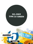 PEINTURE POUR AEROGRAPHE VERT LOTUS - NUMBER FIVE- N5-C009