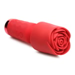 XR Bloomgasm Red Rose Petite Mini Massage Silicone Wand Vibrator