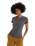 Icebreaker - Femme Natural Blend Central Classic T-Shirt à Manches Courtes - pour Tous Les Jours, la Gym et l'entraînement - Monsoon, XS