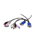 StarTech.com 2 Port USB VGA Cable KVM Switch with Audio