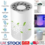 Air Purifier Ioniser Cleaner Smoke Dust Allergies Pollen Reflesh Filter Upgraded