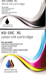 KODAK 10 XL COMPATIBLE BLACK & COLOUR INK CARTRIDGES