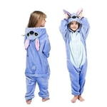 Barn vinter Stitch pyjamas sovkläder enhörning onesies pojkar flickor filt sovsäck baby kostym 140CM