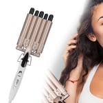 (EU Plug)5 Barrel Curling Iron Temperature Adjust Hair Waver Crimper|