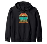 No Place is Better than Hubbardton Vermont Vintage Sunset VT Zip Hoodie