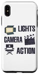 Coque pour iPhone XS Max Lights Camera Action - Drôle de réalisateur de films