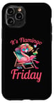 Coque pour iPhone 11 Pro Citation amusante des flamants roses It's Flamingo Friday