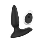 Remote Controlled Vibrating Prostate Massager Black