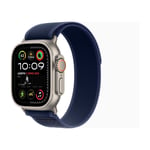 Apple Watch Ultra 2 GPS + Cell 49 mm naturlig titan, blå trail loop - S/M