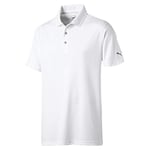 PUMA Polo Rotatif pour Homme avec Finition évacuant l'humidité, Blanc Brillant, XL