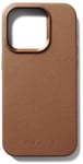 Mujjo Full Leather Case (iPhone 15 Pro) - läderfodral - Brun