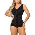 Kvinnor Butt Lifter Skims Shapewear och midja BH för klänningar Viktminskning Magekontroll Bbl Shorts Waist trainer Slimming Shaper Black L