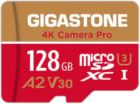 Carte Micro SD 128 Go,Enregistrement vidéo 4K pour GoPro,caméra d'action,DJI,Drone,Nintendo Switch,R/W jusqu'à 100/50 Mo/s Carte mémoire microSDXC UHS-I U3 A2 V30 C10(Q49)