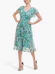 Jolie Moi Colette Fit and Flare Floral Mesh Dress