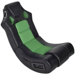 Les Tendances - Fauteuil à bascule jeux video Gamer Sow noir et vert