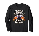 Double the spook, double the fun, matching halloween Long Sleeve T-Shirt