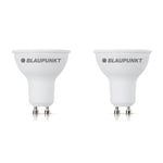 Blaupunkt LED GU10 - Spot 5W - Equivalent to 50W Bulb - 450 Lumen - 2700K Warm White - Energy Saving/Energy Class A+ - Cost Saving - Single Pack (Pack of 2)