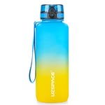 UZSPACE Gourde Sport - 500ml/800ml/1l/1,5l- sans BPA Tritan lastique, Gourde Enfant anti fuite Reutilisable, Bouteille d'eau sport pour École, velo,Voyage, Adulte