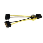 StarTech 6" SATA to 8Pin PCIe Power Cable Adapter