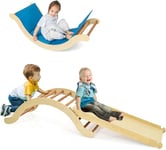 FANTASK Arche d'escalade 3 en 1 pour Enfant - Charge maximale : 60 kg - Rampe Triangulaire réversible avec Rembourrage - Échelle d'intérieur Polyvalente pour l'escalade et Le Toboggan