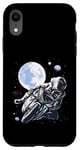 iPhone XR Astronaut Riding Motorbike Moon Space Adventure Stars Design Case