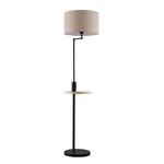 Lindby - Zinia Gulvlampe Black/Grey/Wood