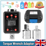 Digital Torque Adapter Electronic Measure Torque Meter 1/2" to 1/4" 1/2" to 3/8"