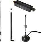 NESDR SMArTee v2 Bundle - Premium RTL-SDR w/Integrated Bias Tee, Aluminum Enclosure, 0.5PPM TCXO, SMA Input, Antenna Base & 3 Antennas. RTL2832U & R820T2-Based Software Defined Radio (SDR)