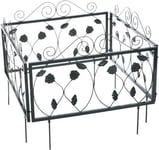 Clôture decorative de jardin en metal metal metal Helloshop26