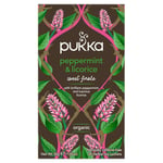 Pukka Teas Organic Peppermint & Licorice - 20 Teabags x 4 Pack