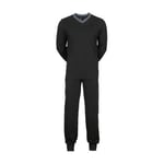 JBS V-Neck Jersey Pyjamas Svart bomull Medium Herr