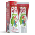 Punch amp Judy Kids Toothpaste - Simply Strawberry Flavour 3 Years Fluoride Suga