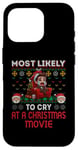 iPhone 16 Pro Most Likely To Cry At A Christmas Movie Funny Merry X-Mas Case