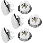 Ulisem - 6 Pcs Bouchon Trop Plein Lavabo, Anneau De Débordement D'Évier, Trop Plein Lavabo, Cache Trou Lavabo, Pour Lavabo, Salle De Bain, Cuisine