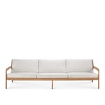 Ethnicraft - Jack Outdoor Sofa 3-seater Teak Off White - Utomhussoffor - Jacques Deneef