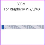 Câble plat et flexible pour caméra Raspberry Pi,15 broches,15 30 40 50 60 cm,1m 2m,ligne de câble ruban pour RPI 5 4B 3B + 3B,zéro 2 W/W - Type 30CM