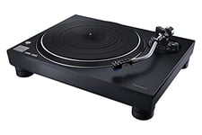 Technics SL-100C Direct Drive Turntable System, Vinyl Player, AT-VM95C Cartridge, Auto Lifter, 3 Speed, Dust Cover, PHONO Cable, Black