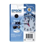 Epson 27XXL Black Alarm Clock Extra High Yield Genuine, DuraBrite Ultra Ink Cart