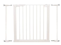 BabyDan Premier, Pressure Fit Stair Gate, 73.5-93.3 cm, Baby Gate/Safety Gate, Metal, White, Made in Denmark - (Pet Gate/Dog gate)