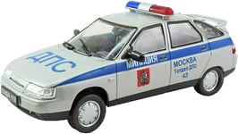 RUSSIAN LEGENDS - MOSCOW TRAFFIC POLICE VAZ-2112 - 1:43 DEAGOSTINI MODEL - NEW