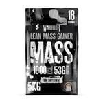 Warrior Mass Protein Powder – 5kg – Serious Mass Gainer – High Calorie, Weight Gain Supplement – 61g of Protein, 18 Servings, 1000+ Calories Shake, Supports Muscle Growth (Double Chocolate, 5kg)