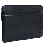 STILORD 'Robb' Vintage Sac d'ordinateur Portable en Cuir pour 13,3' MacBook/pour Surface Pro 4 / pour iPad 12.9 / Case Cover Organizer Cuir véritable, Couleur:Noir